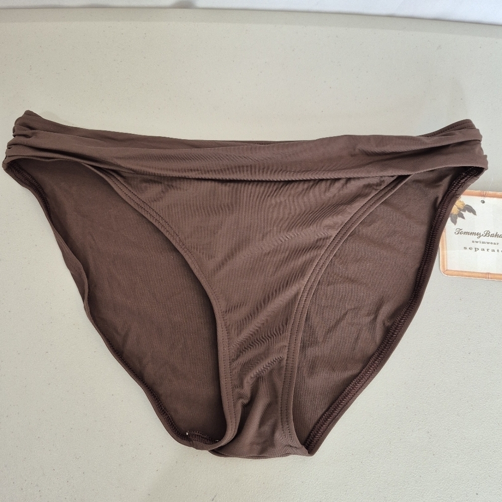 Tommy Bahama Pearl High-Waist Bikini Bottoms - Size M